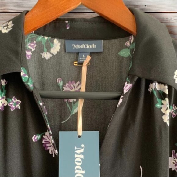 ModCloth Everything & More Floral Jumpsuit (L) NWT - Picture 7 of 9